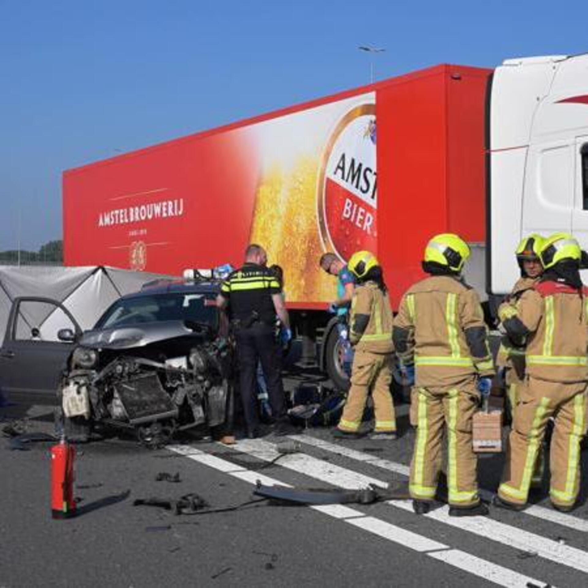 Persoon zwaar gewond bij ongeval op A4 bij Leiden
