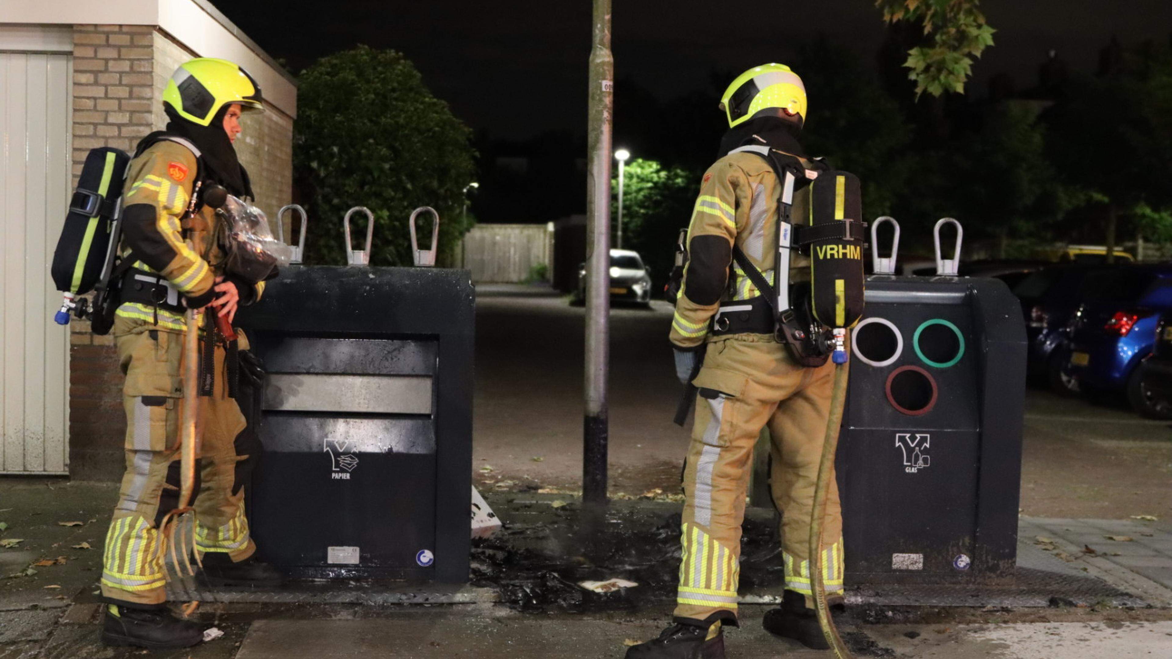 Twee containers beschadigd na brand in Sassenheim