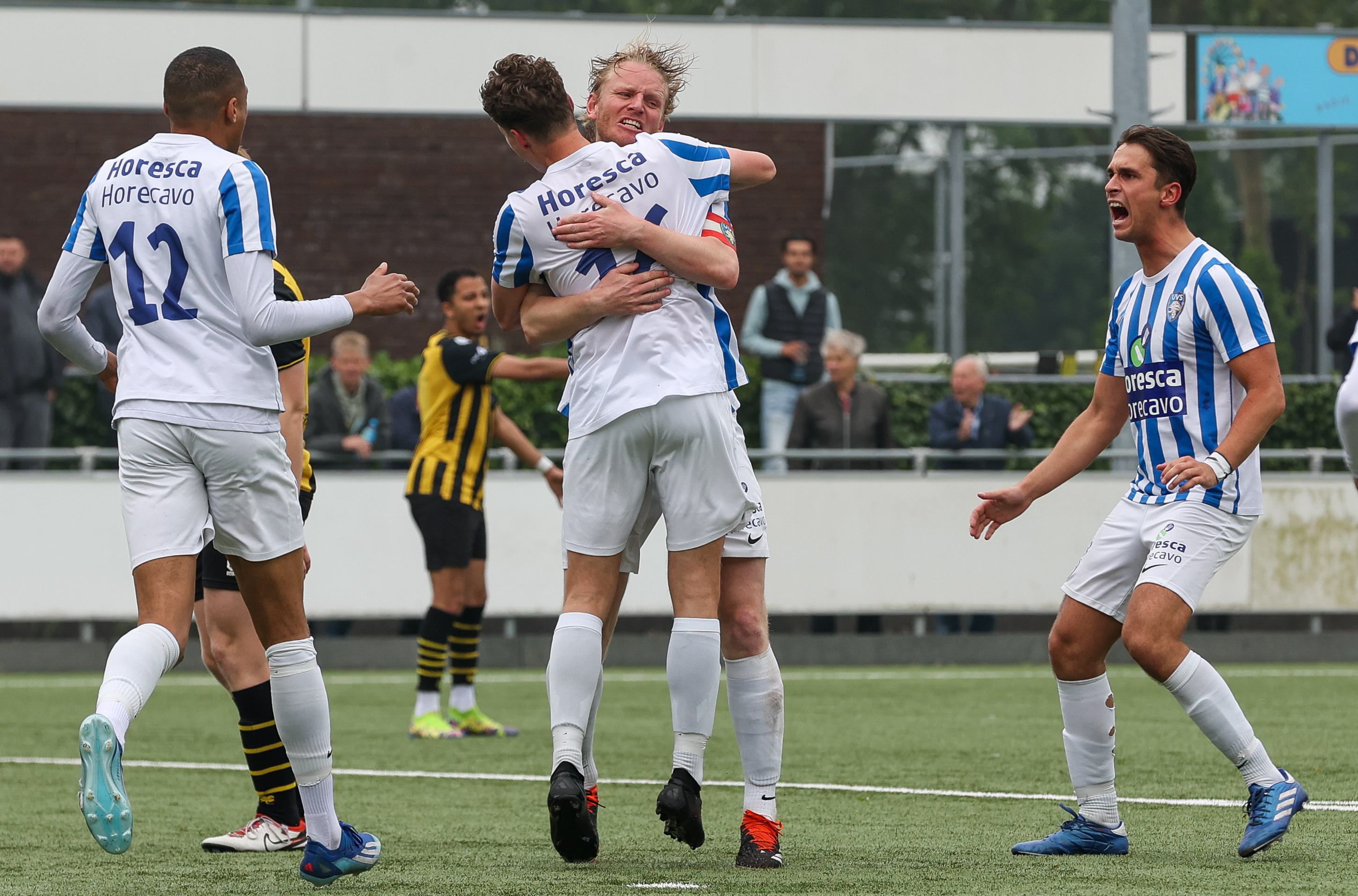 UVS leunt in degradatiestrijd op ’Mart & Bart’. Geen komisch duo, maar juist twee rotsen in de brand