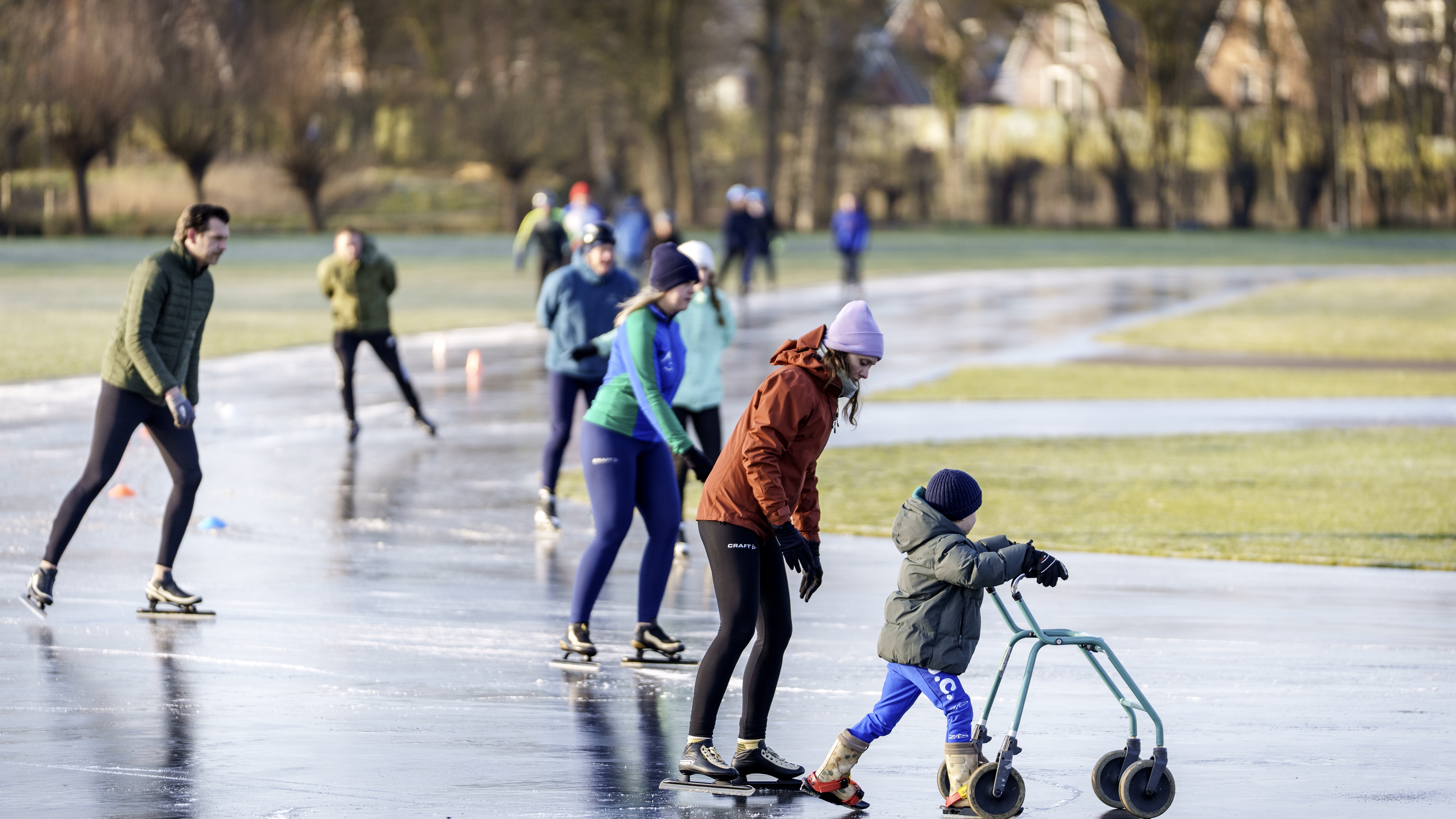 Een ochtend lang schaatsplezier in de Bollenstreek. ’Ik las op de website dat het kon en heb meteen 