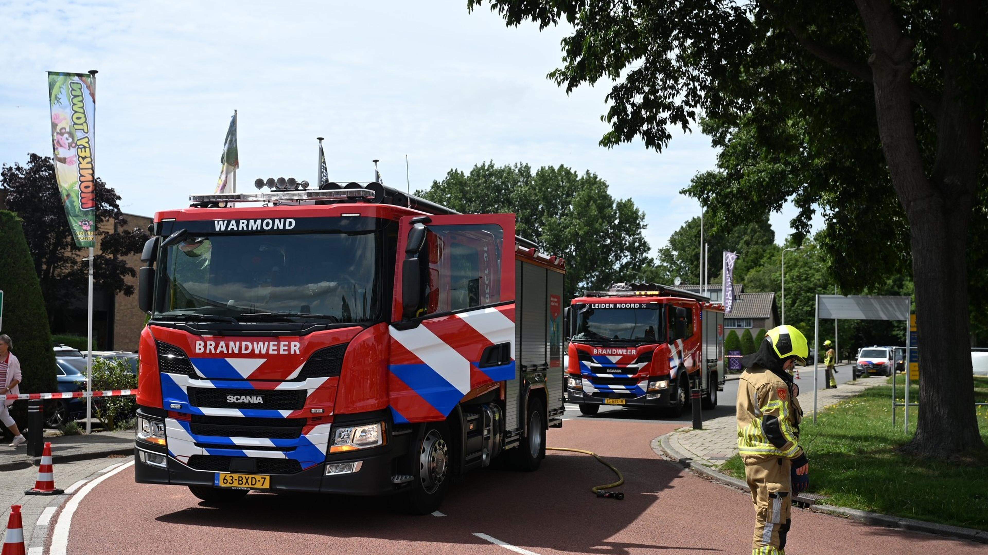 Groot gaslek gedicht na ongeval op Veerpolder in Warmond, Monkey Town ontruimd [update]