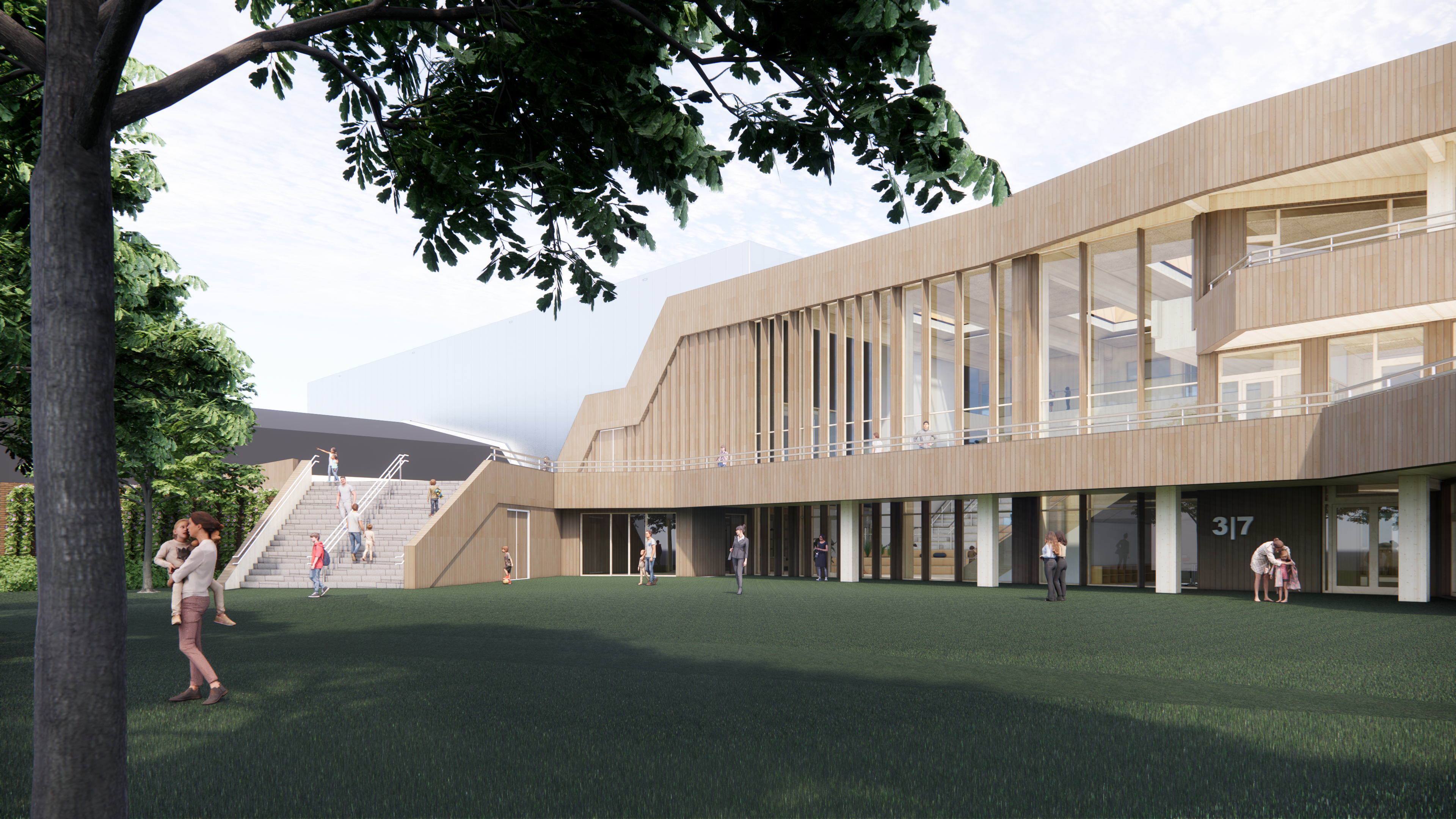 Nieuwe school in Roelofarendsveen pas begin 2027 klaar, omdat zwembad open blijft tijdens de bouw