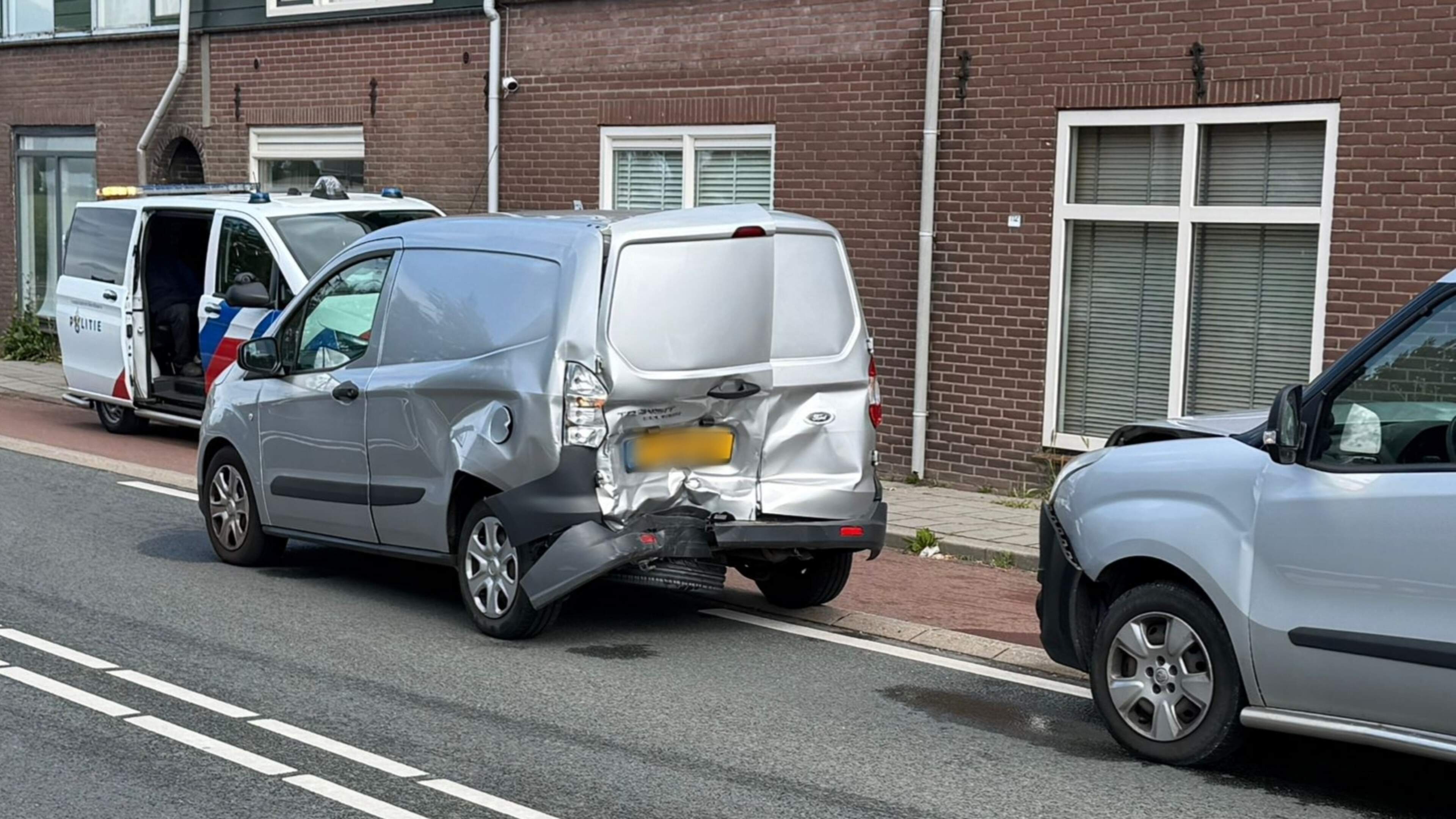 Significant damage in rear-end collision between De Zilk and Hillegom