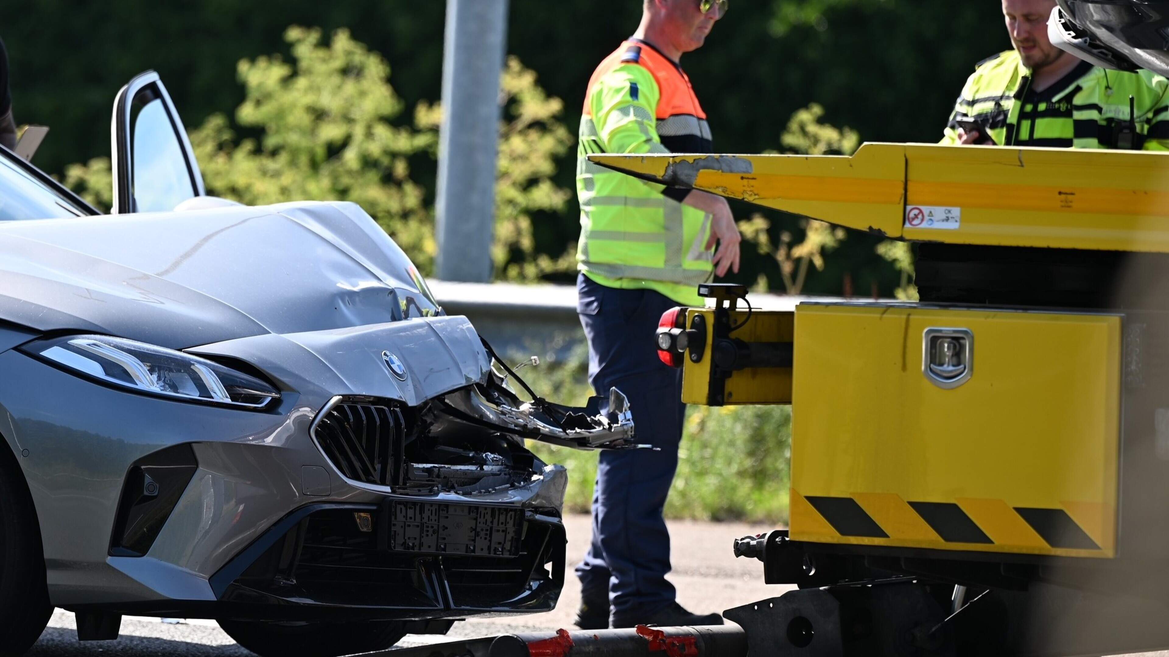Lange file op A4 door ongeval bij Leiderdorp, bijna 30 kilometer.